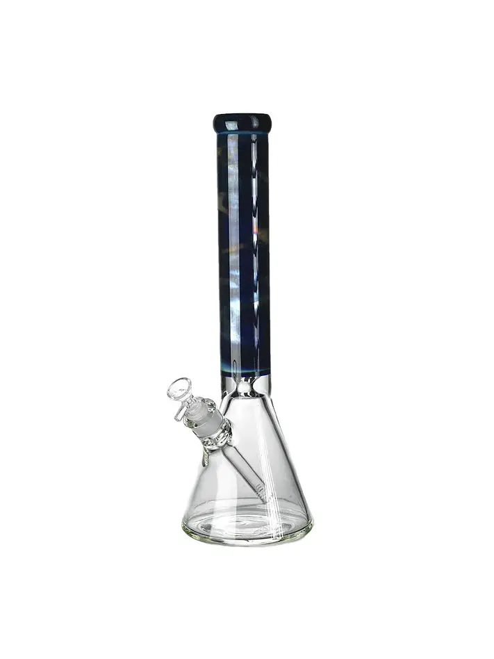 BEAKER AHUMADO EN PLATA AZUL- Calvo glass 1