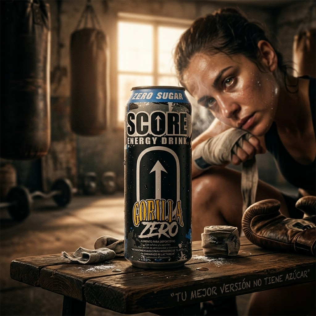 SCORE ENERGY DRINK GORILLA ZERO  2