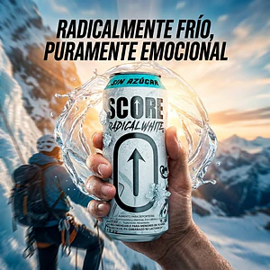 SCORE RADICAL WHITE ZERO AZUCAR 
