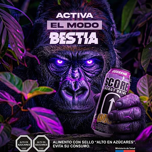 SCORE ENERGY DRINK GORILLA 