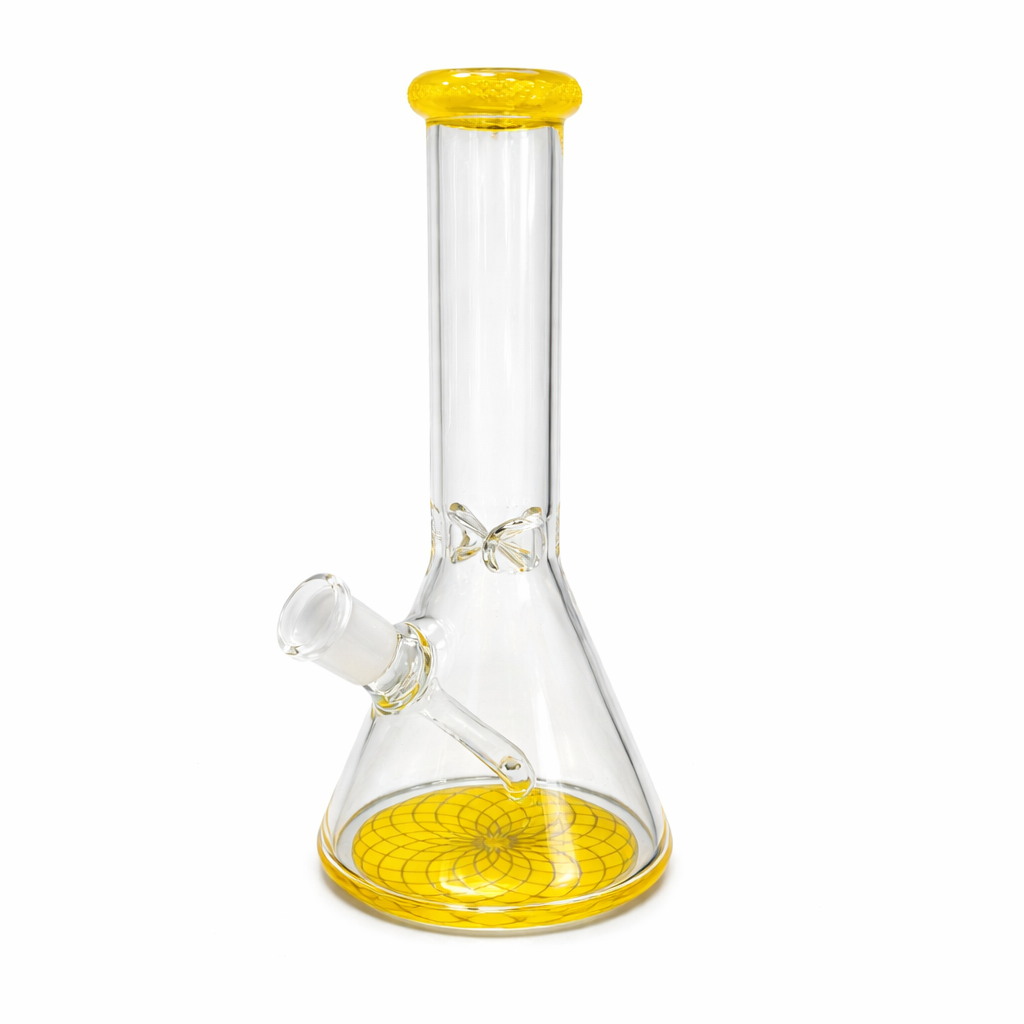MINI BEAKER SIMPLE YELLOW- Calvo glass 1