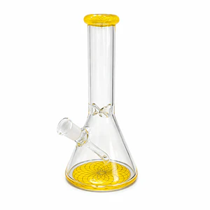 MINI BEAKER SIMPLE YELLOW- Calvo glass