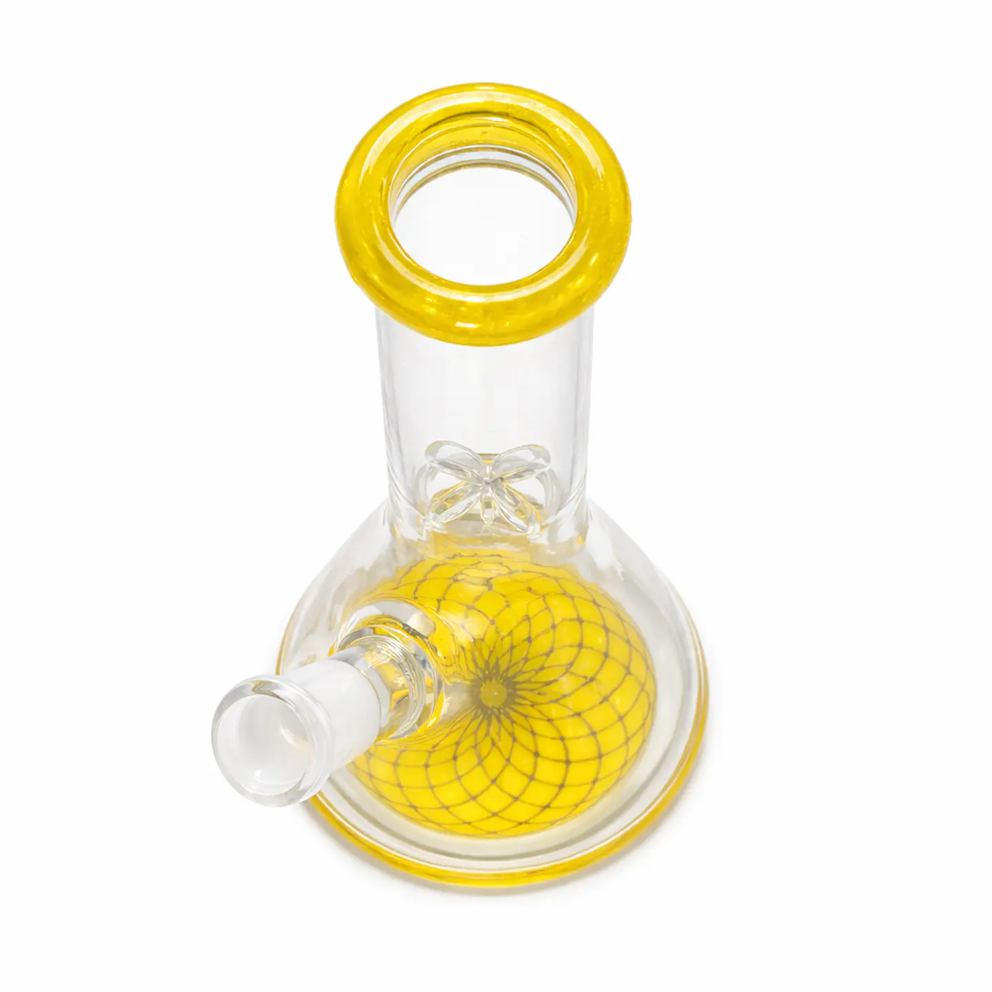 MINI BEAKER SIMPLE YELLOW- Calvo glass 2