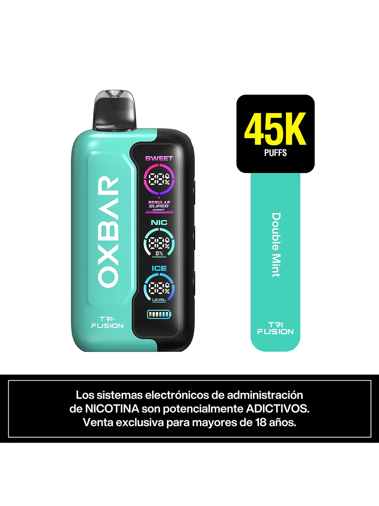 VAPORIZADOR TRIFUSION 45K BLUEBERRY RASPBERRY-OXBAR 4