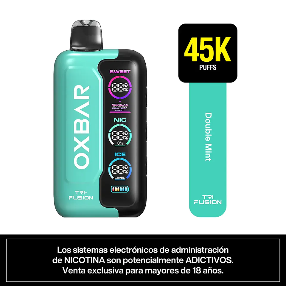 VAPORIZADOR TRIFUSION 45K -OXBAR (Sabor a elección) 4