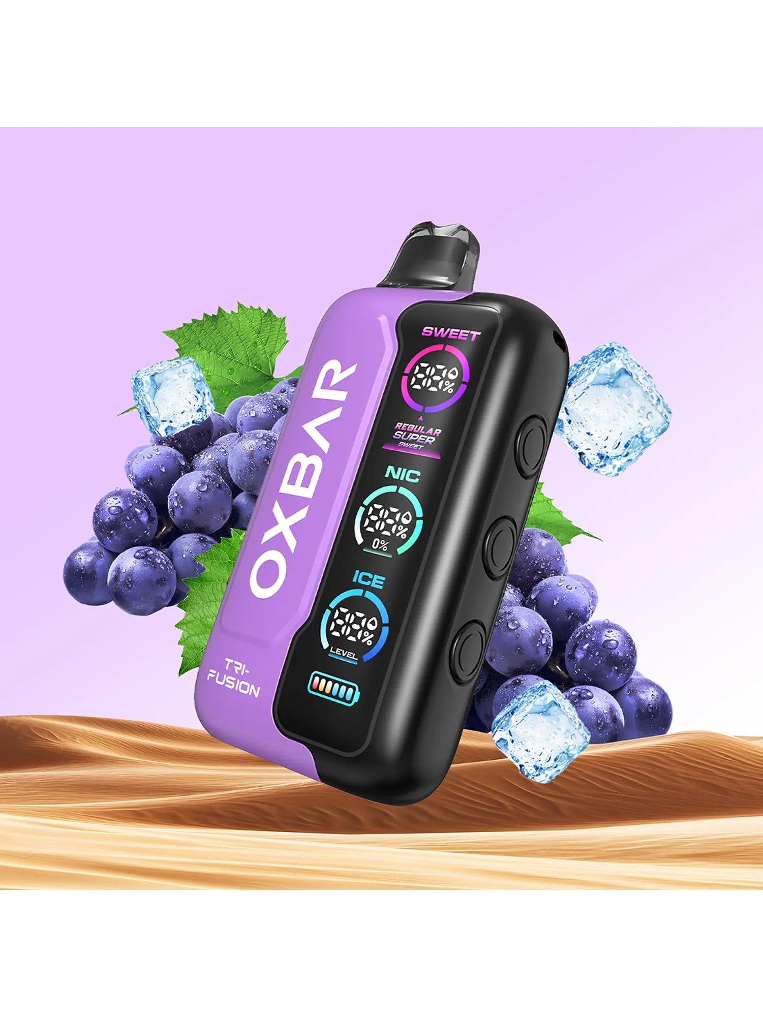 VAPORIZADOR TRIFUSION 45K BLUEBERRY RASPBERRY-OXBAR 5