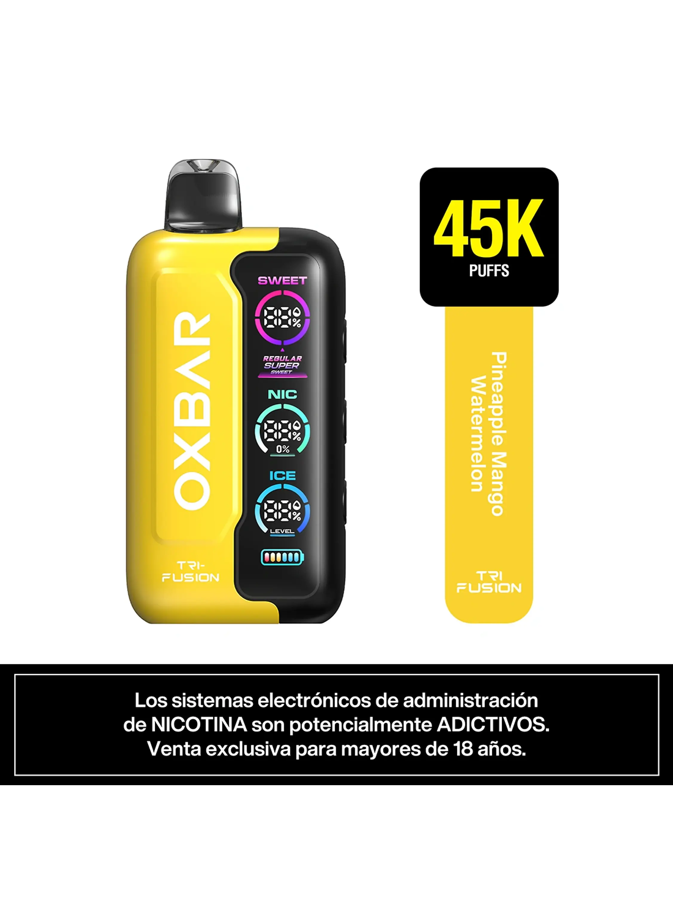 VAPORIZADOR TRIFUSION 45K BLUEBERRY RASPBERRY-OXBAR 10