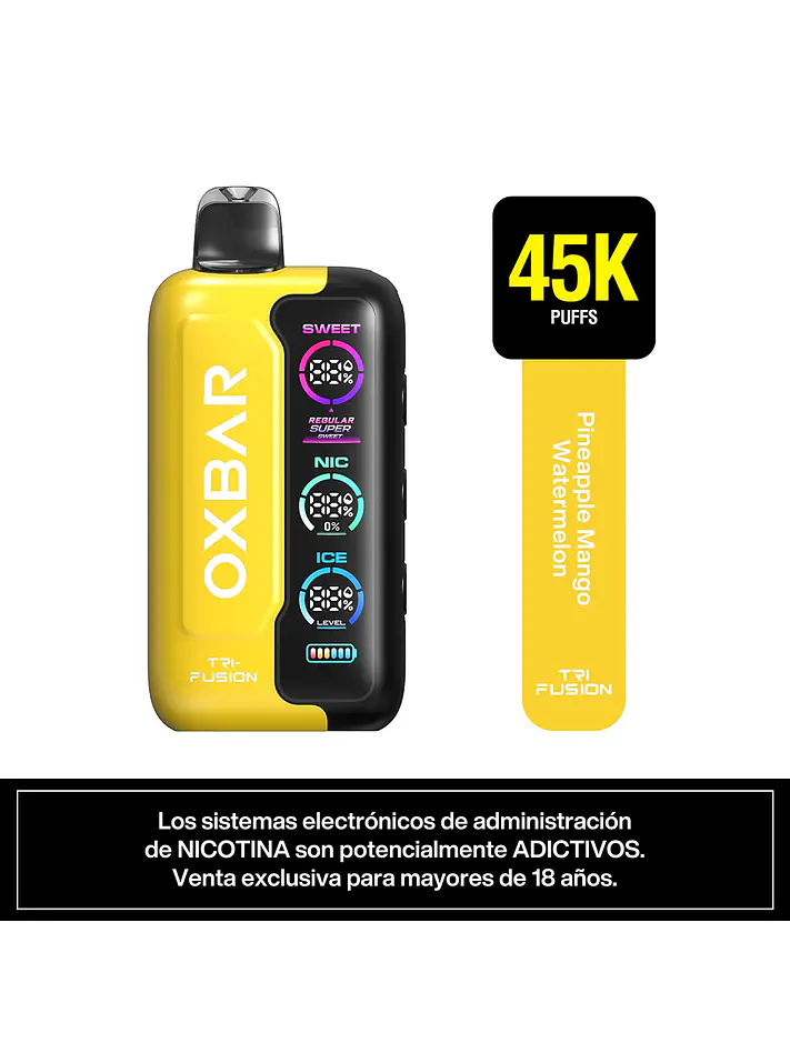 VAPORIZADOR TRIFUSION 45K -OXBAR 10