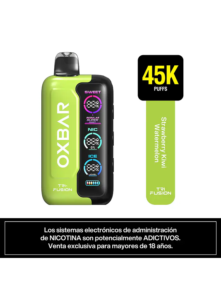 VAPORIZADOR TRIFUSION 45K -OXBAR 12