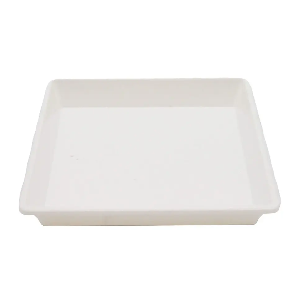 Plato Cuadrado Blanco 3