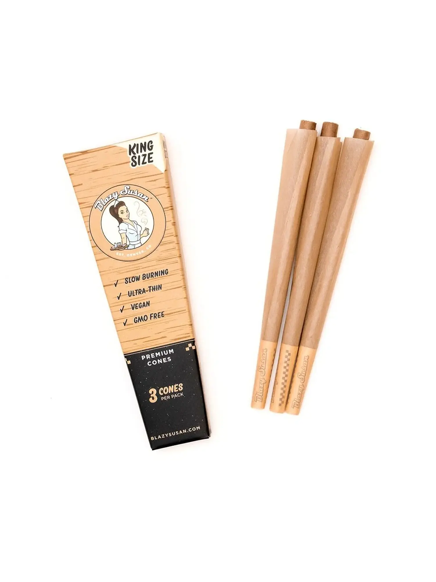 Conos Pre Roll Purple King Size Pack 3U-Blazy Susan 3