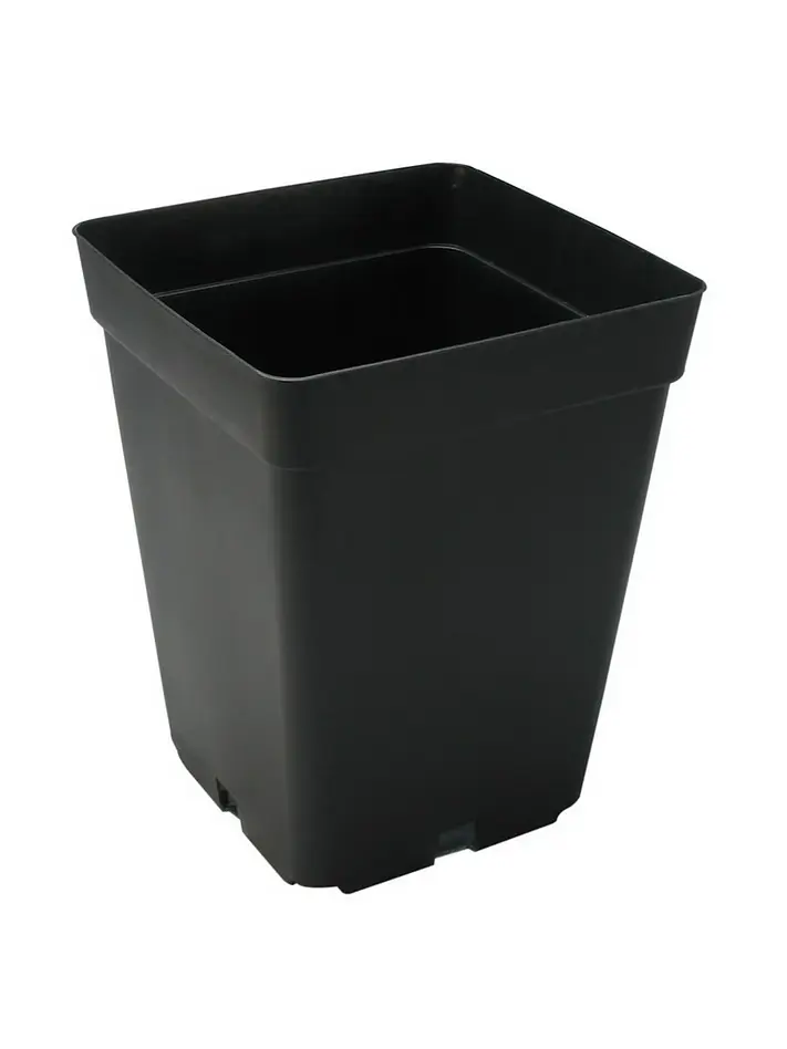 Maceta Cuadrada Negra  3