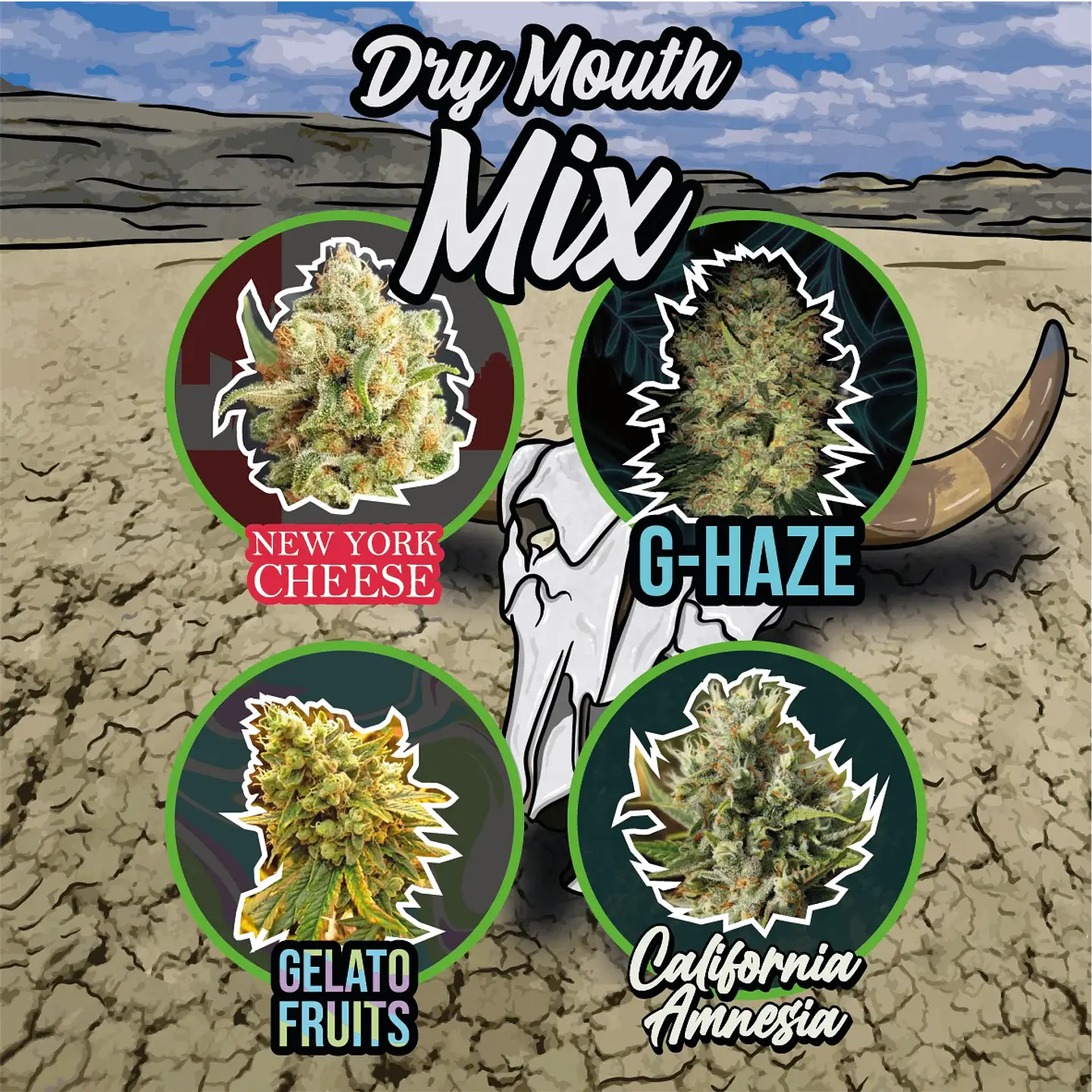Mix Dry Mouth Line Auto (X4 / X8 / X14) -Delirium Seeds 3