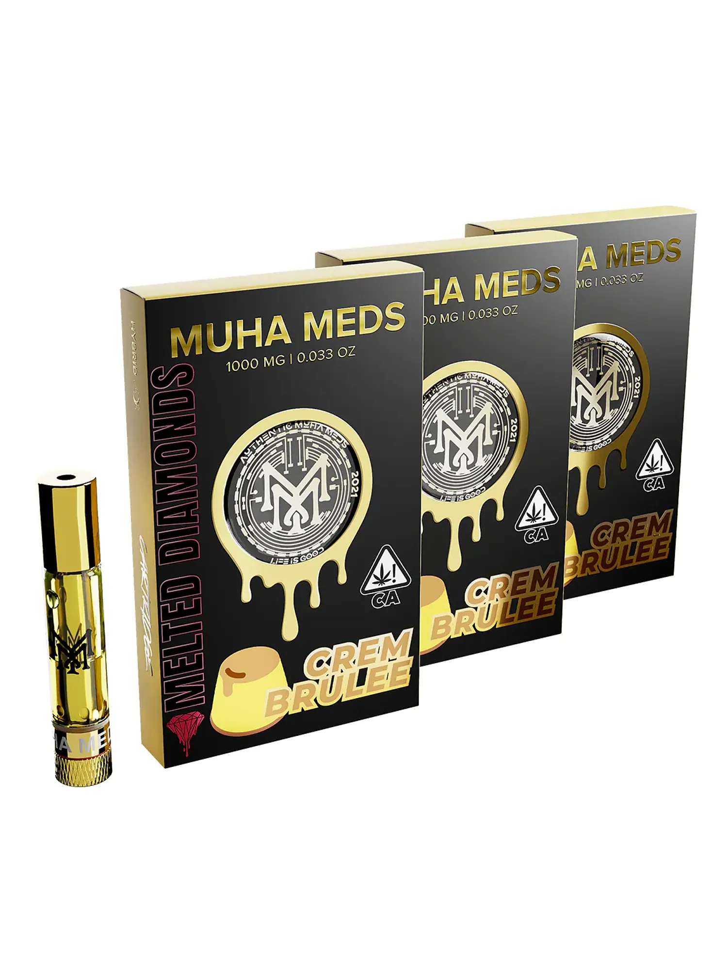 Cartridge Muha Meds 0,8Ml Apple Gelato Ice Hybrid (Vacio)-Muha Meds 10