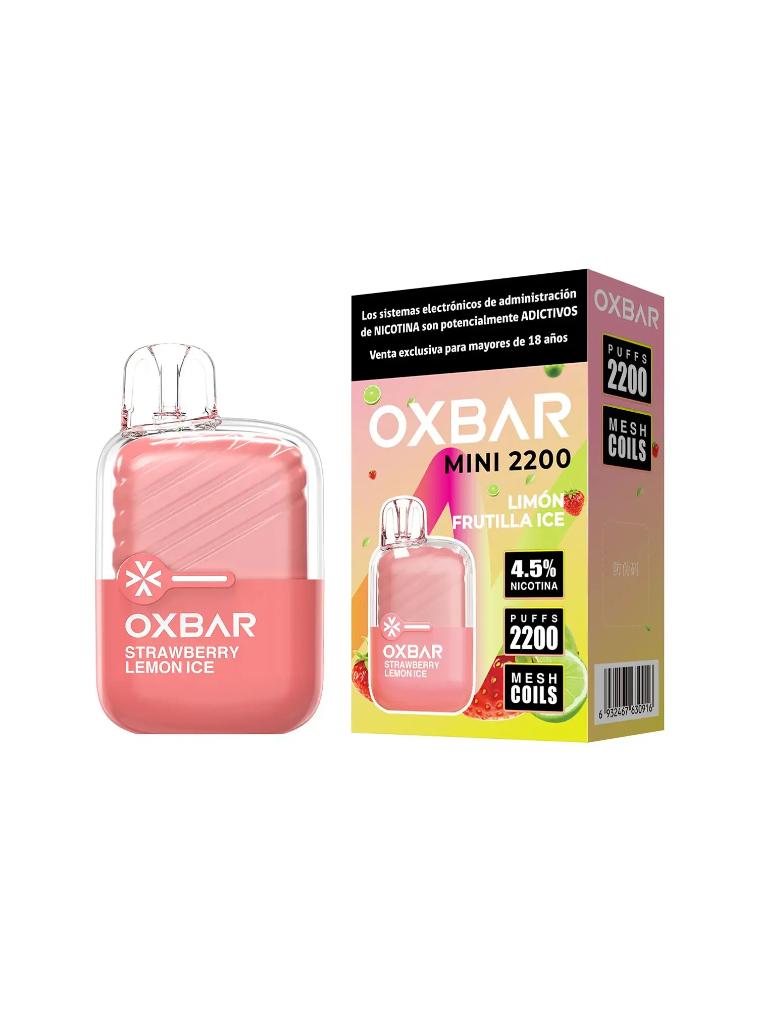 Vaporizador Mini 2200 Arandano Ice-Oxbar 4