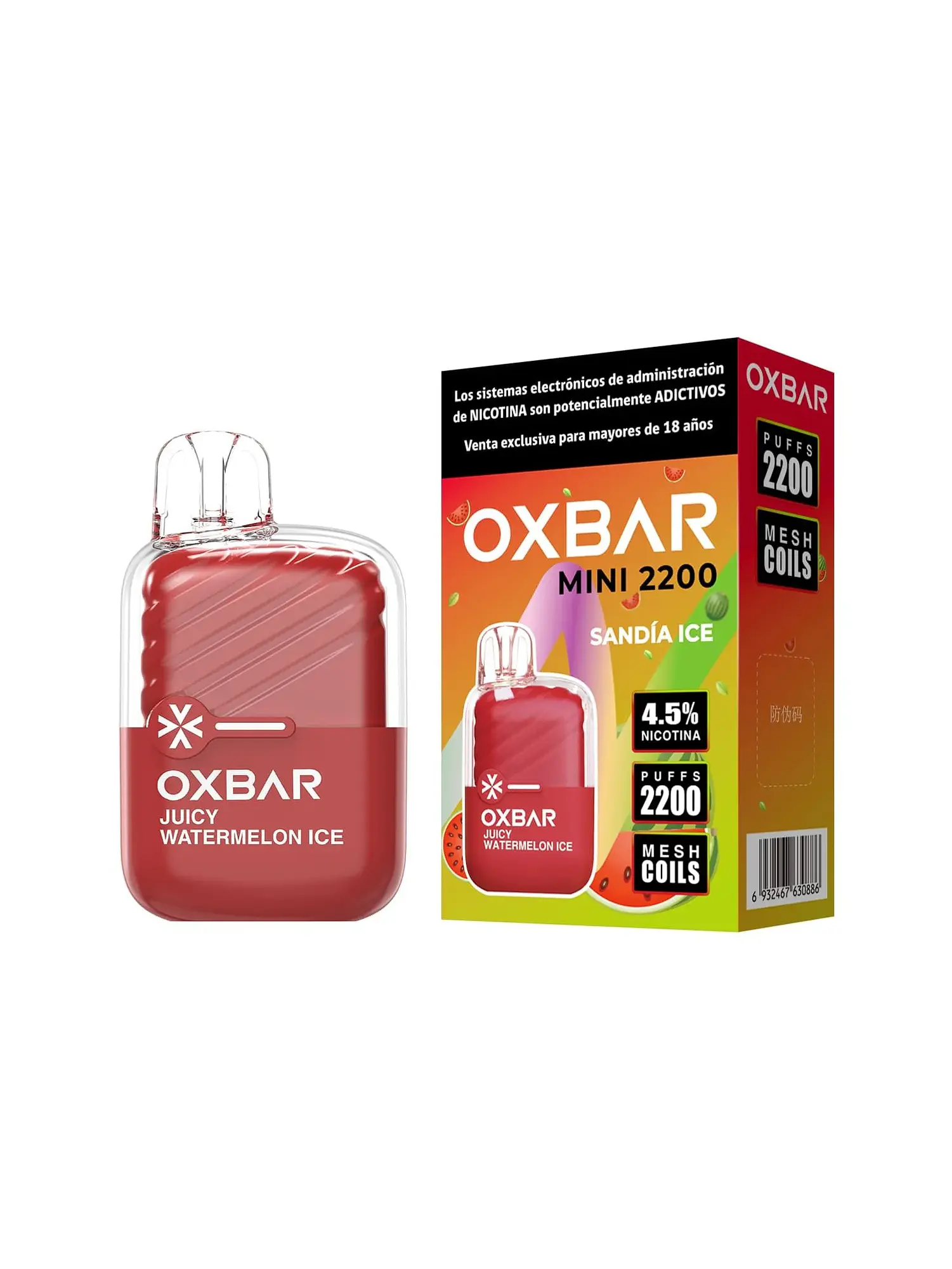 Vaporizador Mini 2200 Arandano Ice-Oxbar 11