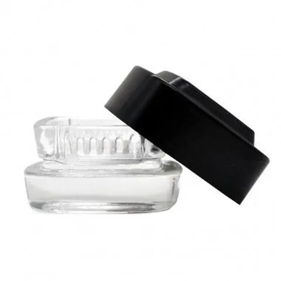Contenedor Extractos Clear Tapa Blanca 4Ml-Bonglab 4