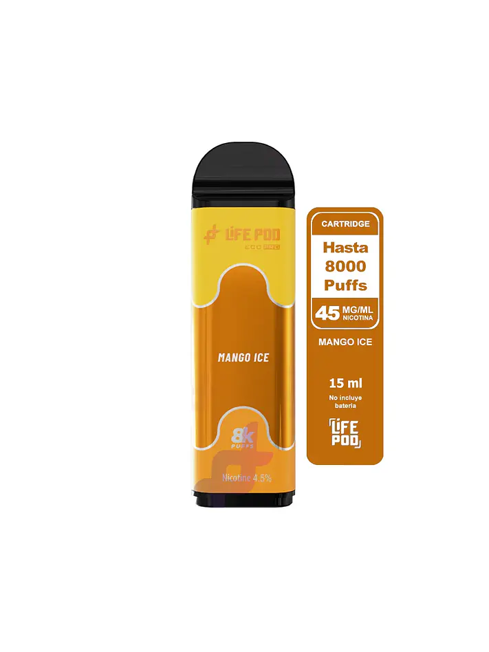 Eco Pro Cartrige 8000 Puff 4,5%/45Mg - Life Pod 2