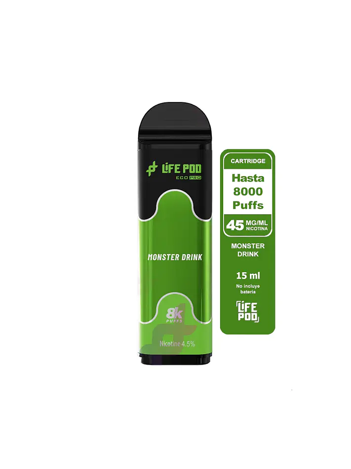 Eco Pro Cartrige 8000 Puff 4,5%/45Mg - Life Pod 3