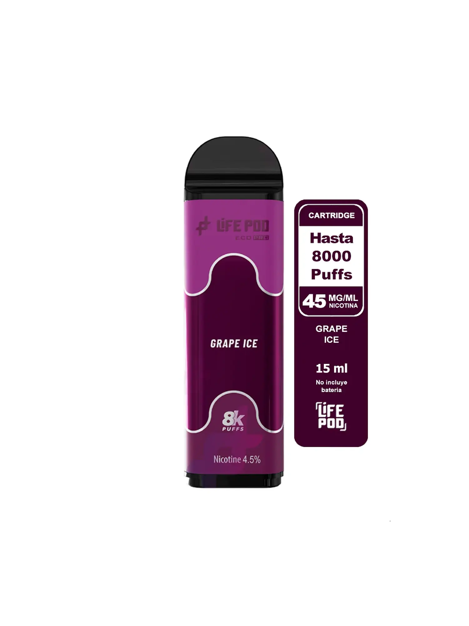 Banana Ice Eco Pro Cartrige 8000 Puff 4,5%/45Mg - Life Pod 11