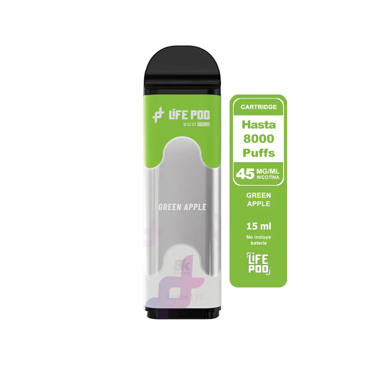 Eco Pro Cartrige 8000 Puff 4,5%/45Mg - Life Pod 12