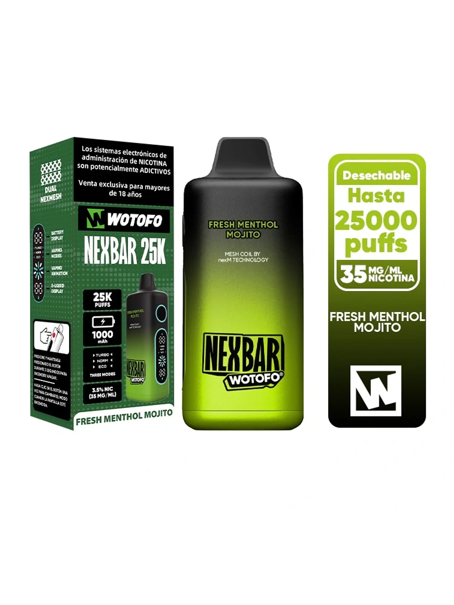 Vaporizador Nexbar 25000 Blue Razz Ice-Wotofo 5