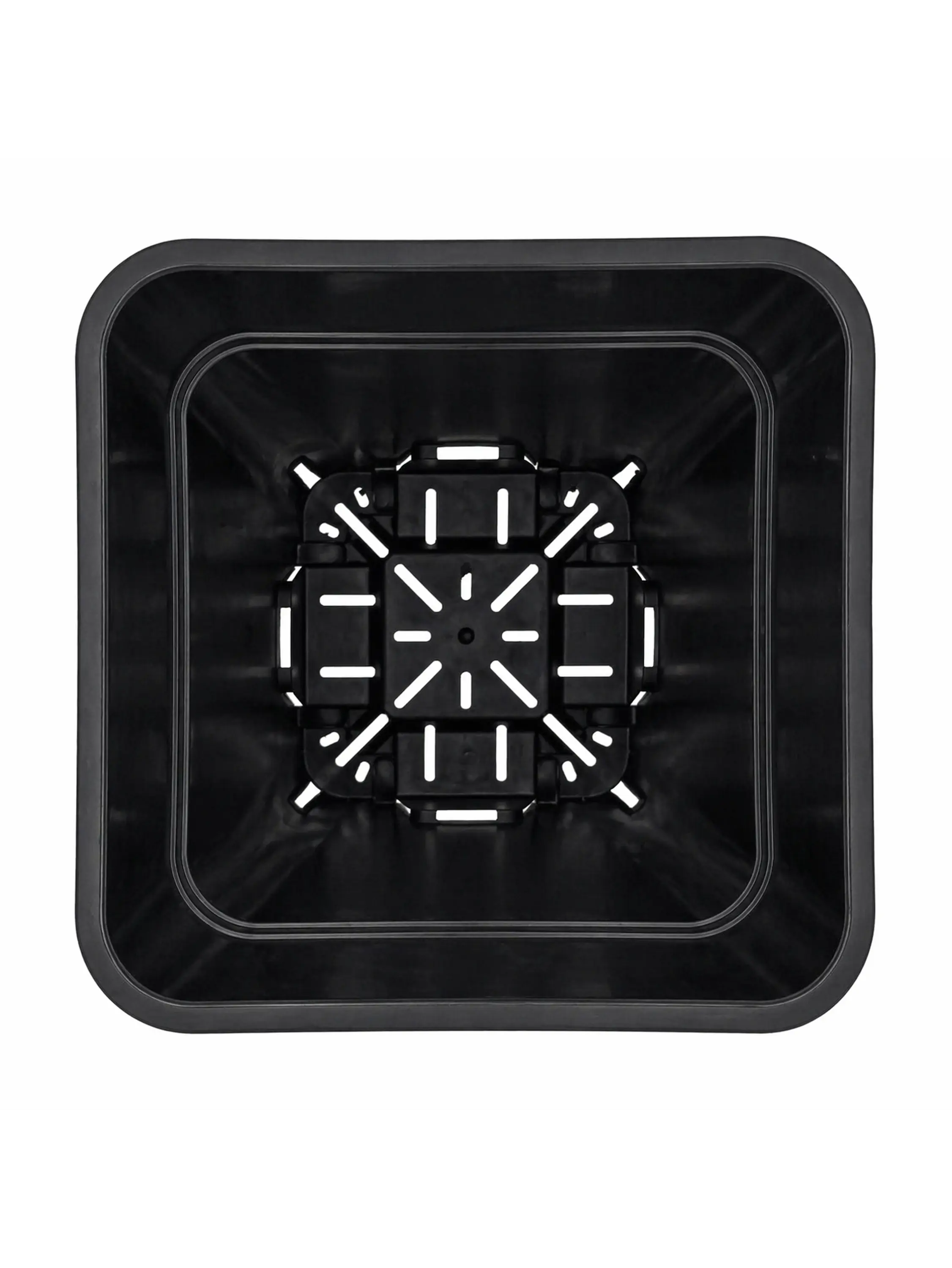 Maceta Profesional Cuadrada Negra medidas variadas- Kasvi 11