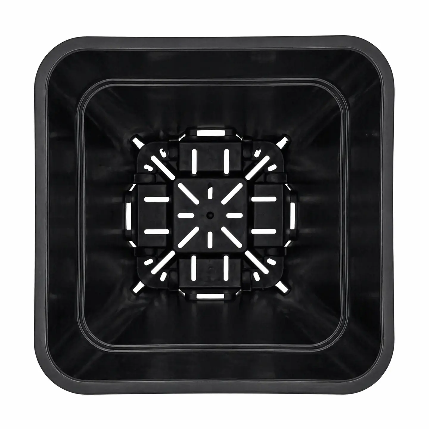 Maceta Cuadrada Negra Kasvi – Plástica para Cultivo Indoor y Outdoor (2 a 11 L) 11