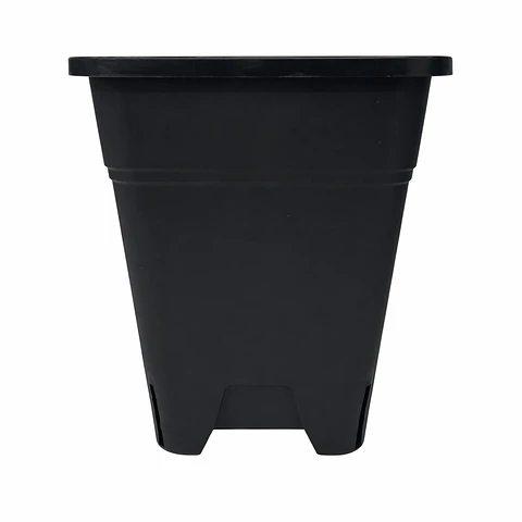 Maceta Cuadrada Negra Kasvi – Plástica para Cultivo Indoor y Outdoor (2 a 11 L)