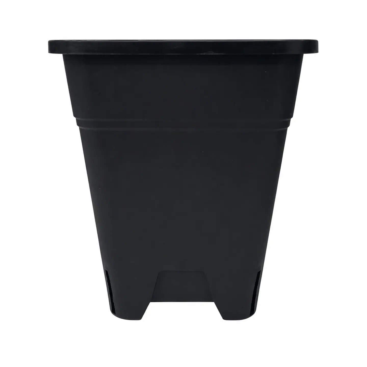 Maceta Cuadrada Negra Kasvi – Plástica para Cultivo Indoor y Outdoor (2 a 11 L) 1