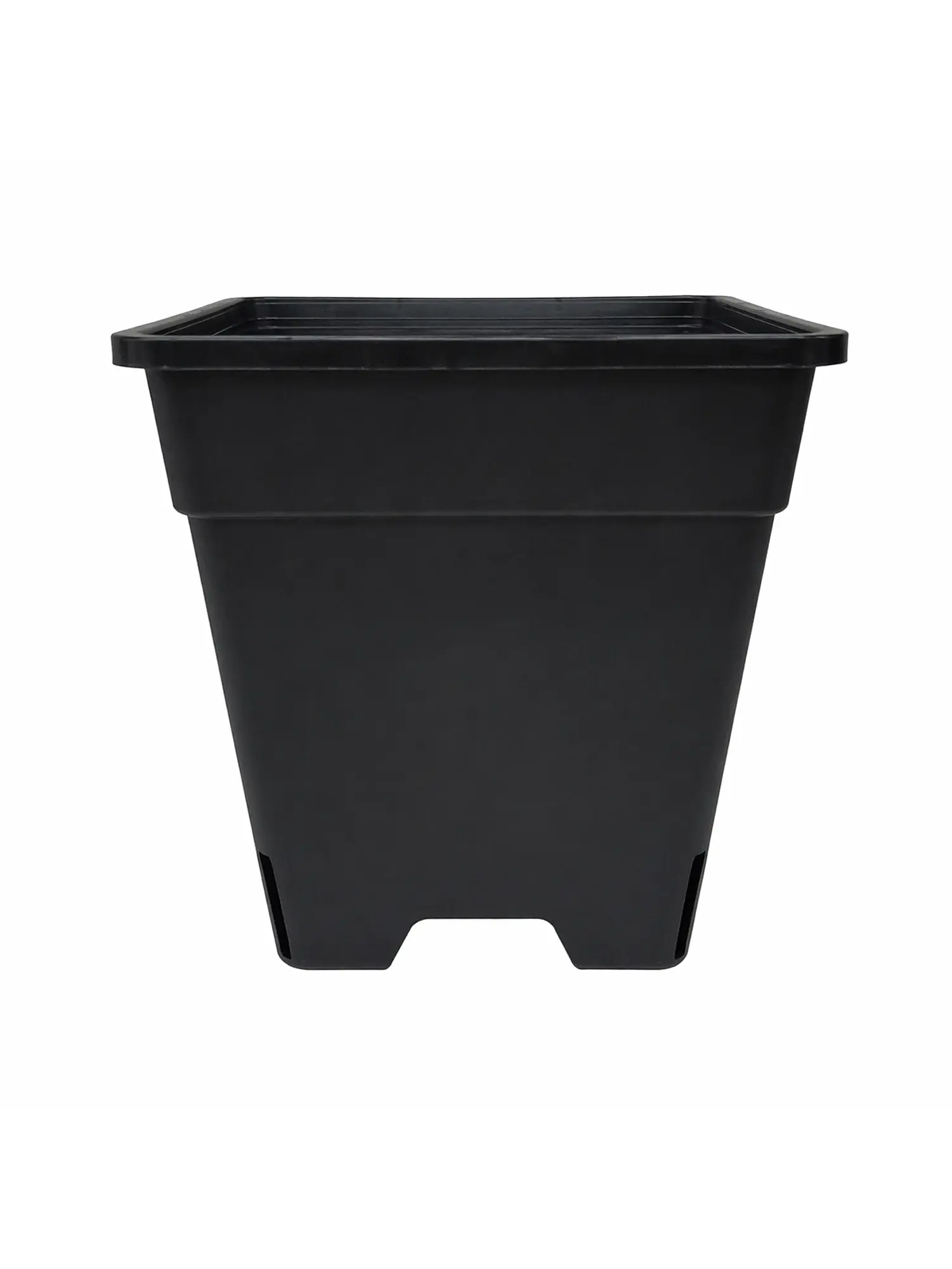 Maceta Profesional Cuadrada Negra medidas variadas- Kasvi 2