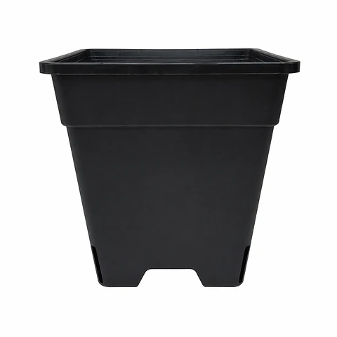 Maceta Cuadrada Negra Kasvi – Plástica para Cultivo Indoor y Outdoor (2 a 11 L)