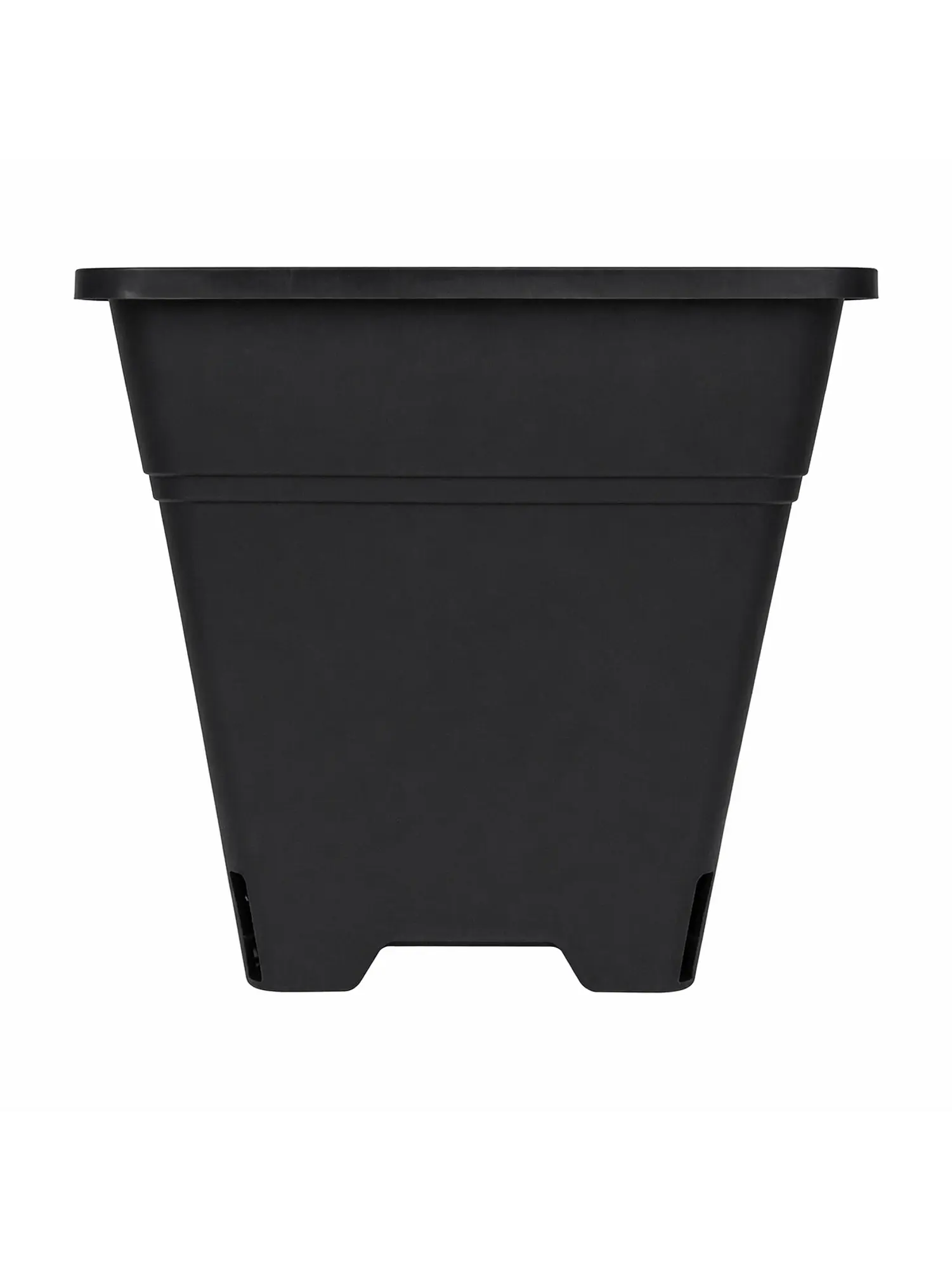 Maceta Profesional Cuadrada Negra medidas variadas- Kasvi 4