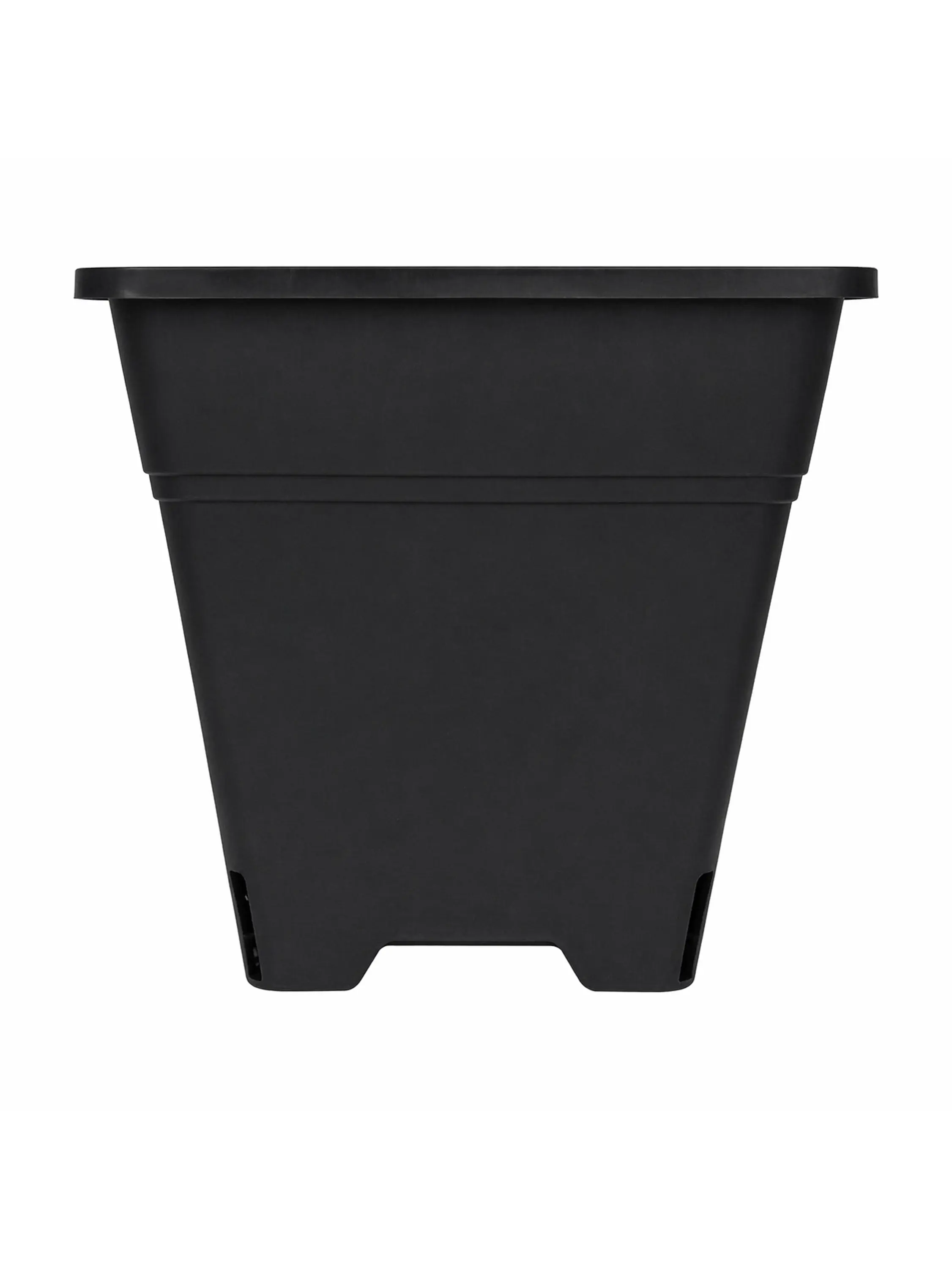 Maceta Profesional Cuadrada Negra medidas variadas- Kasvi 4