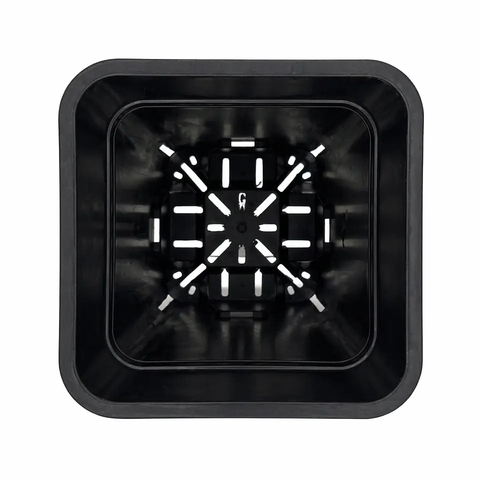 Maceta Cuadrada Negra Kasvi – Plástica para Cultivo Indoor y Outdoor (2 a 11 L) 20