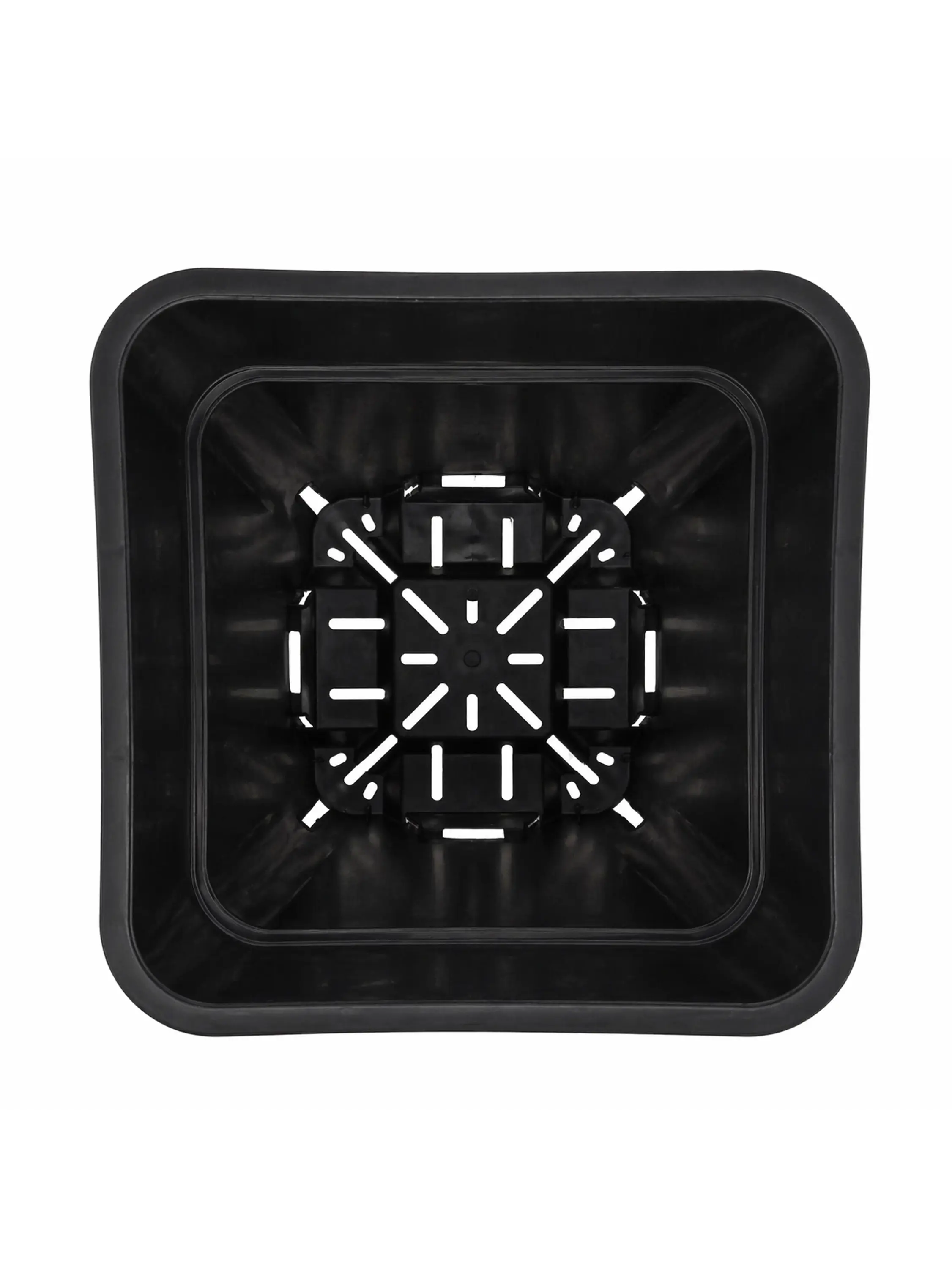 Maceta Profesional Cuadrada Negra medidas variadas- Kasvi 21