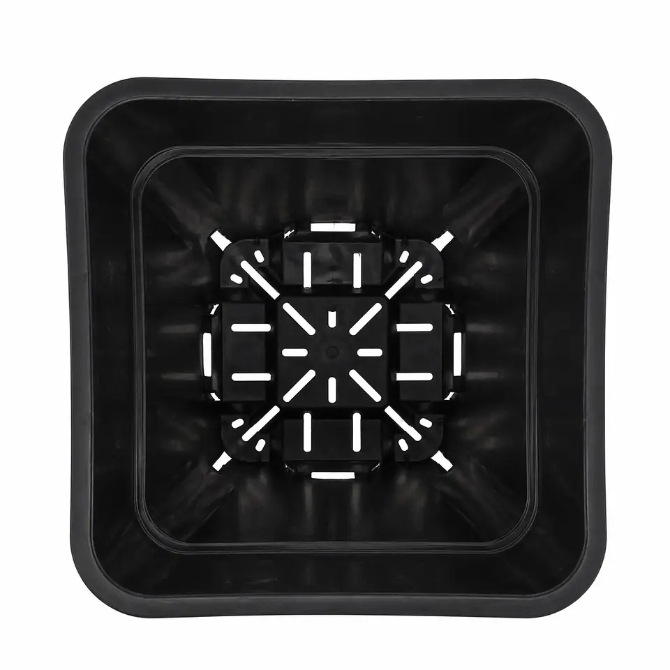 Maceta Cuadrada Negra Kasvi – Plástica para Cultivo Indoor y Outdoor (2 a 11 L) 21