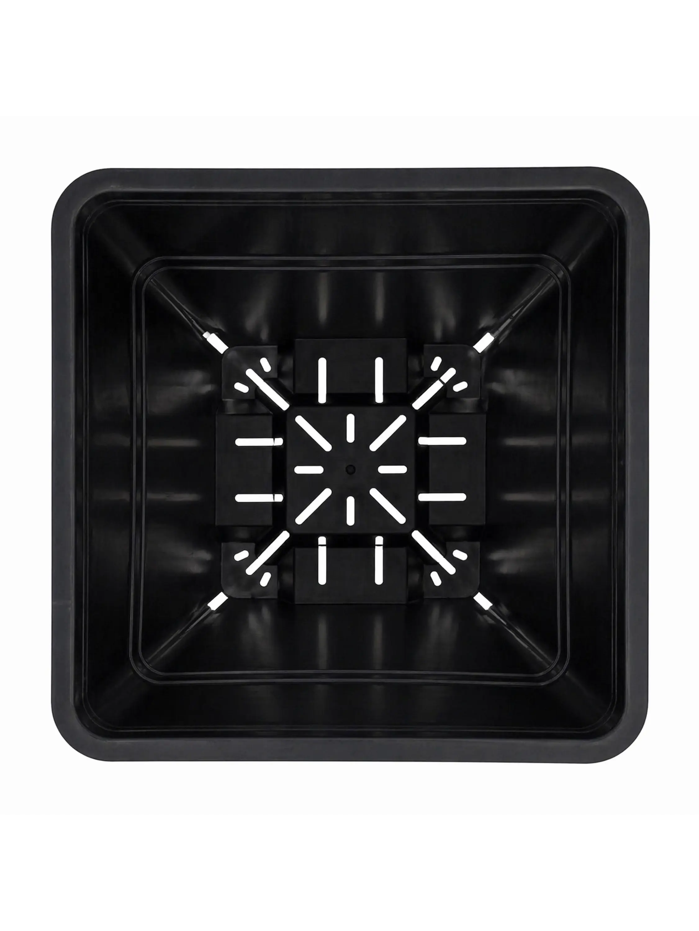 Maceta Profesional Cuadrada Negra medidas variadas- Kasvi 22