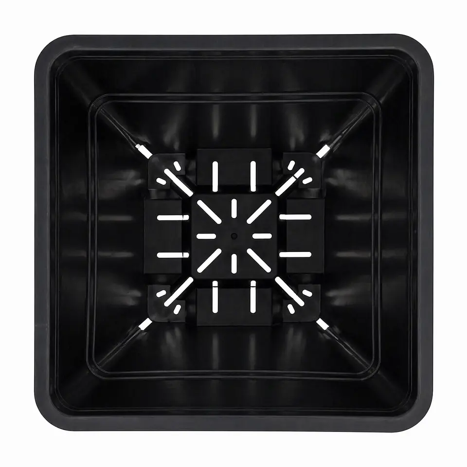 Maceta Cuadrada Negra Kasvi – Plástica para Cultivo Indoor y Outdoor (2 a 11 L) 22