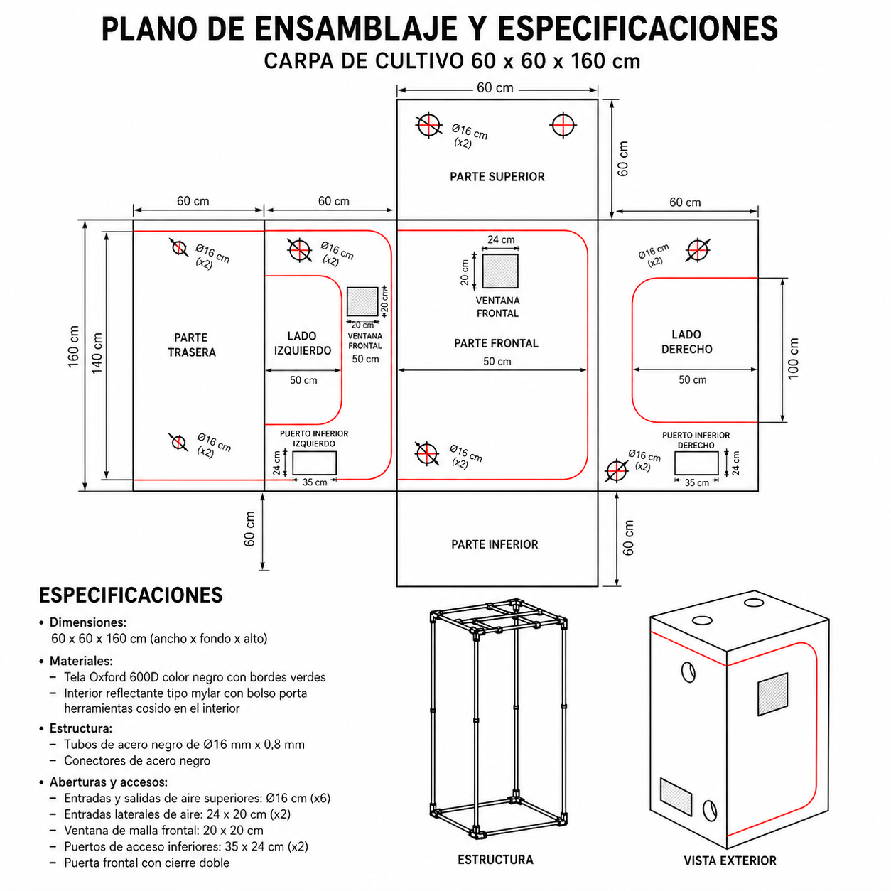 CARPA CROPBOX 60X60X160-KASVI 4