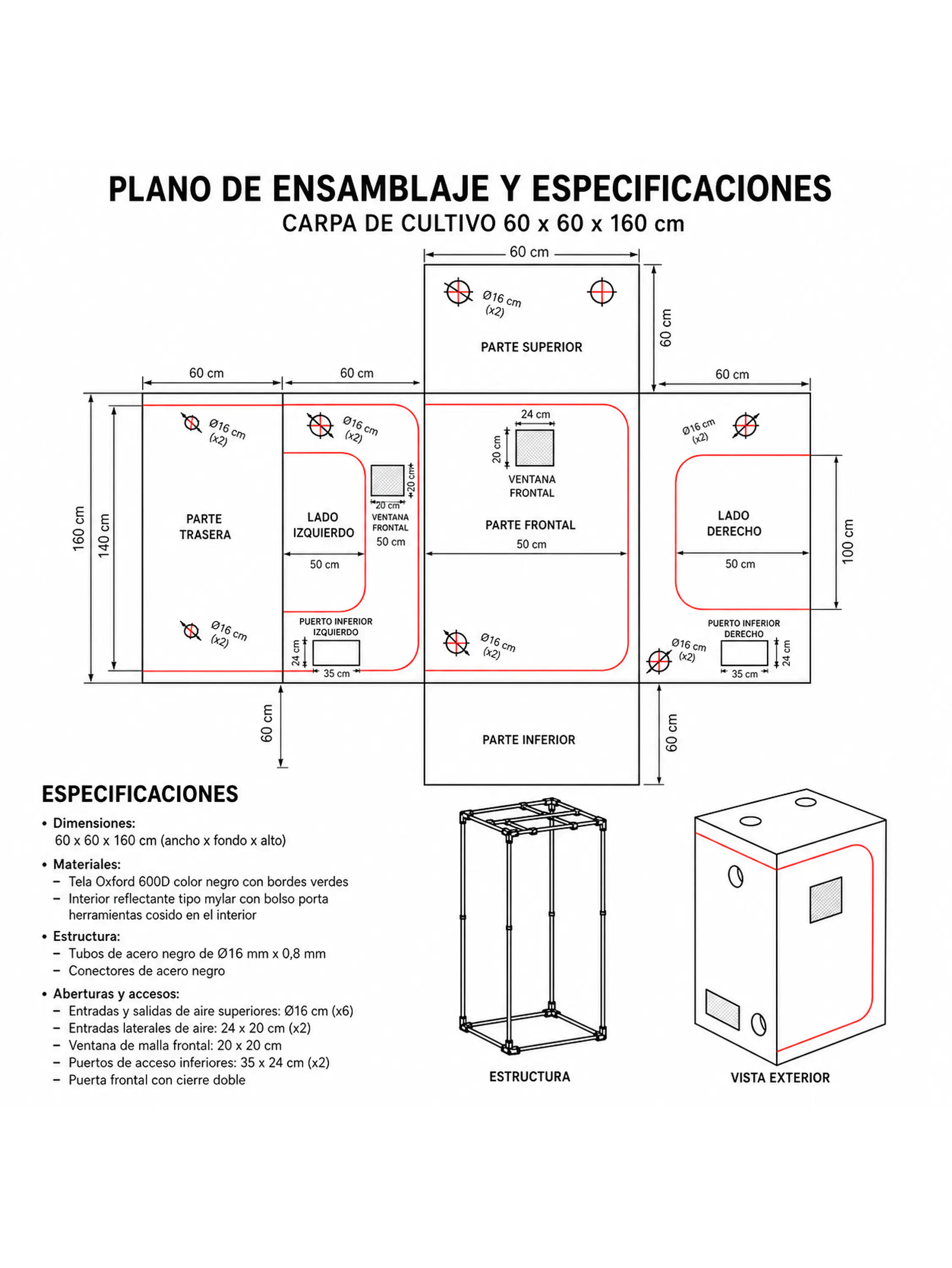 CARPA CROPBOX 60X60X160-KASVI 4