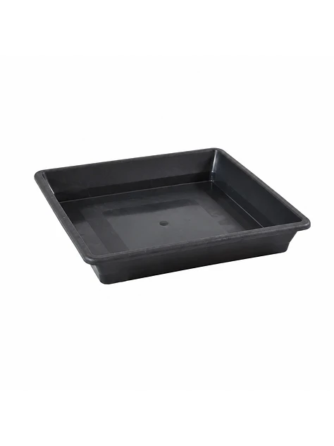 Plato Cuadrado Negro  1