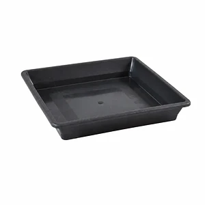Plato Cuadrado Negro 5-7 Lt (18x18cm)