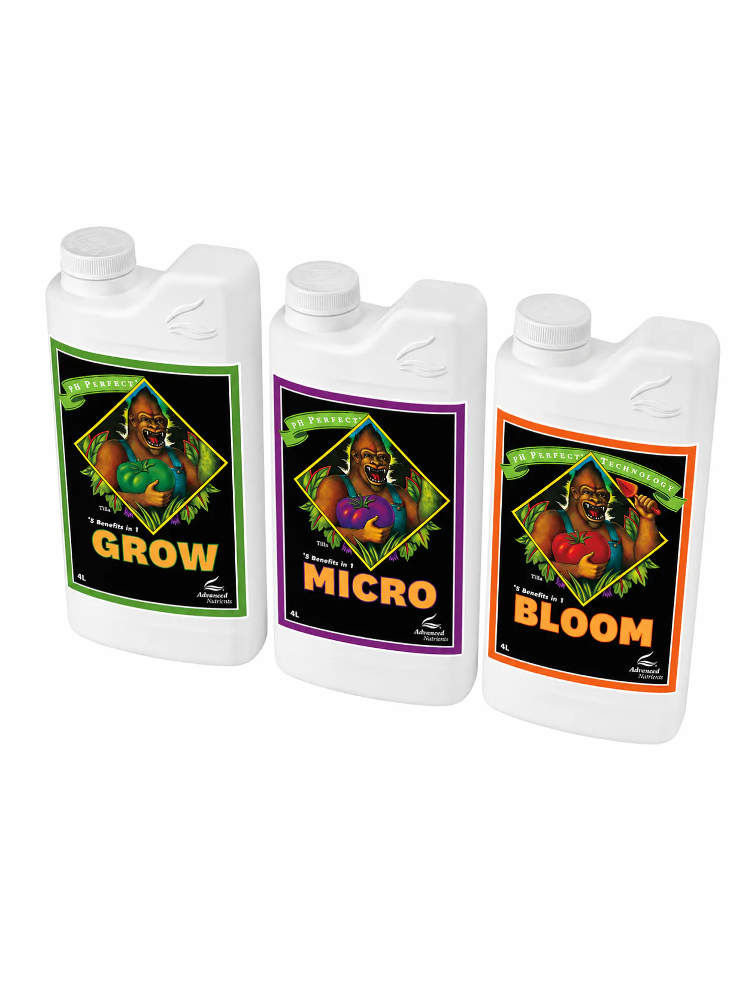 Fertilizante Ph Perfect Grow+Micro+Bloom 4L-Advanced Nutrients 1