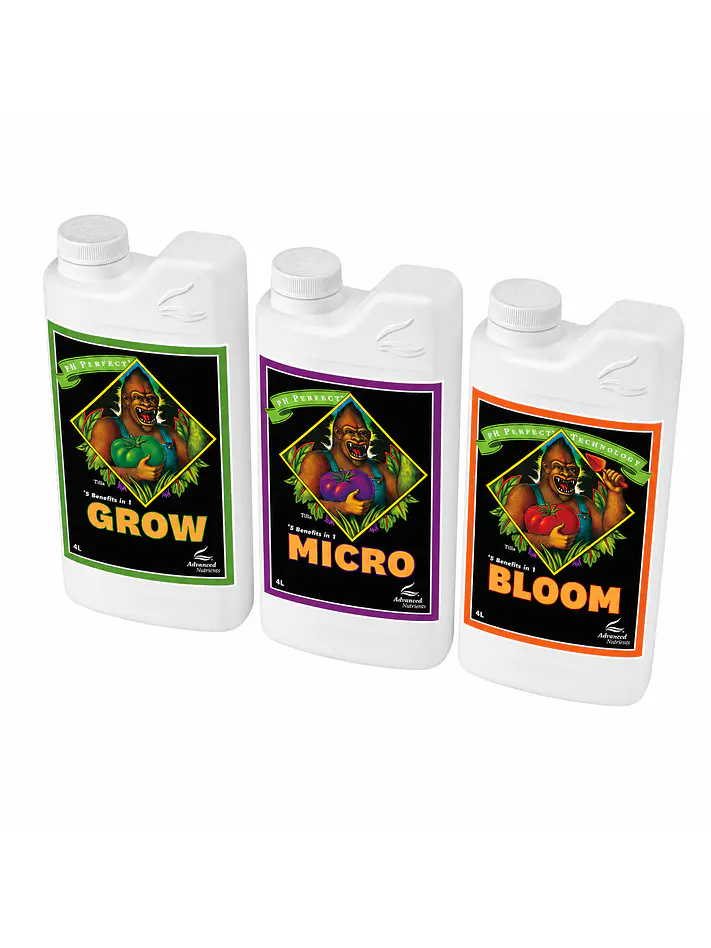 Fertilizante Ph Perfect Grow+Micro+Bloom 4L-Advanced Nutrients 1