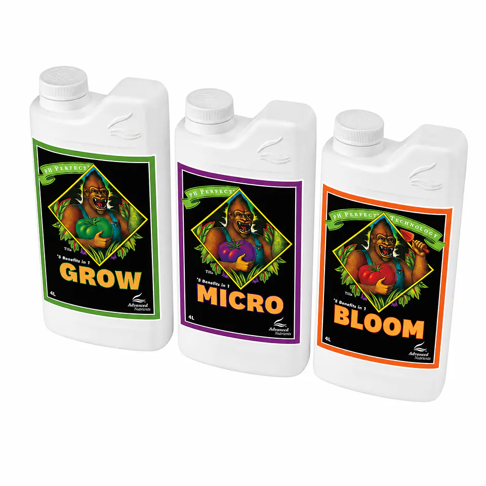 Fertilizante Ph Perfect Grow+Micro+Bloom 4L-Advanced Nutrients 1