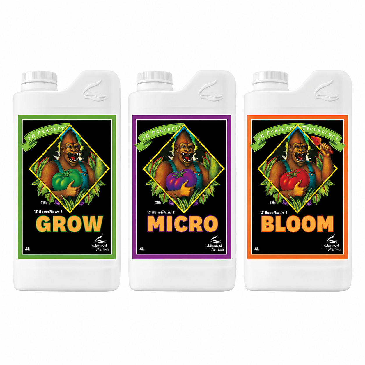 Fertilizante Ph Perfect Grow+Micro+Bloom 4L-Advanced Nutrients 3