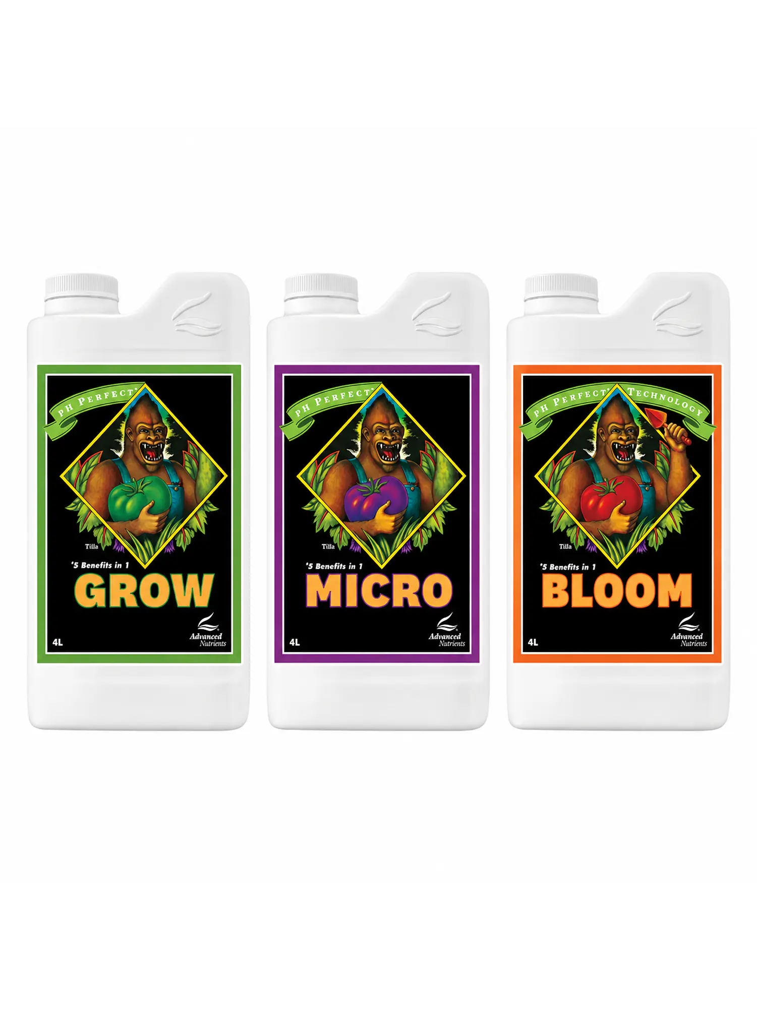 Fertilizante Ph Perfect Grow+Micro+Bloom 4L-Advanced Nutrients 3