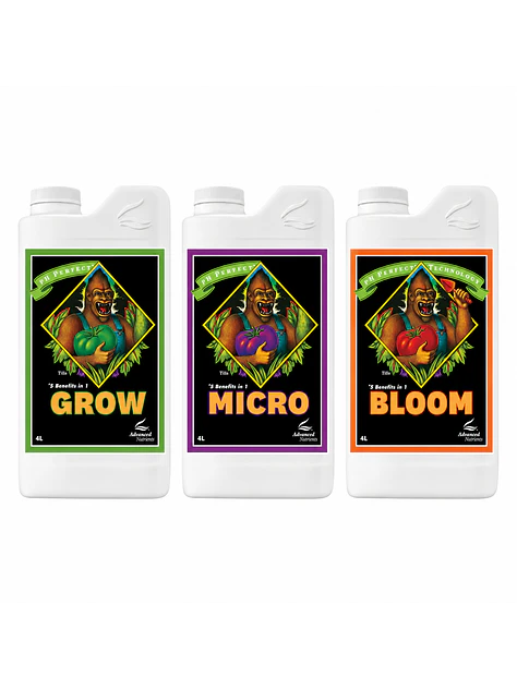 Fertilizante Ph Perfect Grow+Micro+Bloom 4L-Advanced Nutrients 3