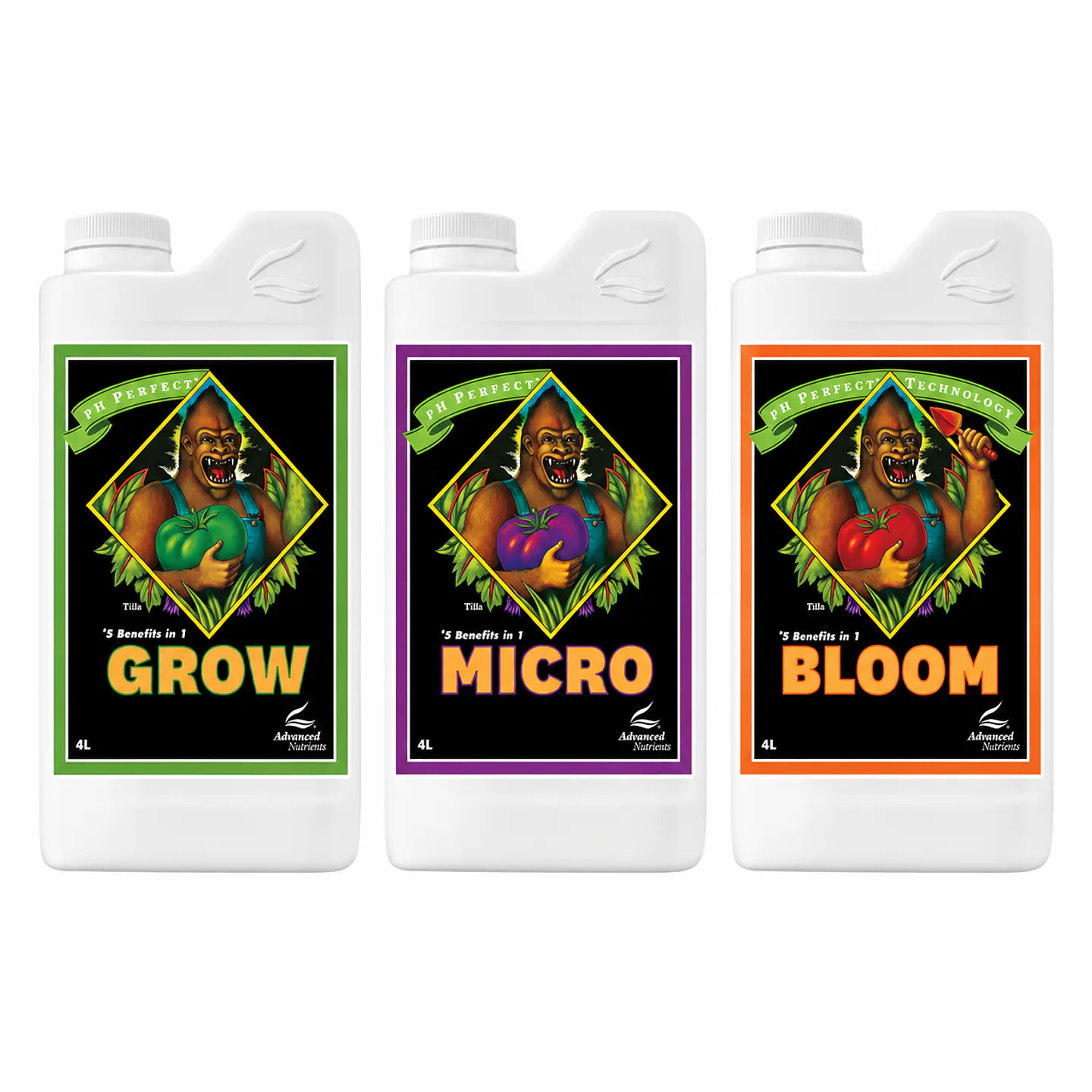 Fertilizante Ph Perfect Grow+Micro+Bloom 4L-Advanced Nutrients 3